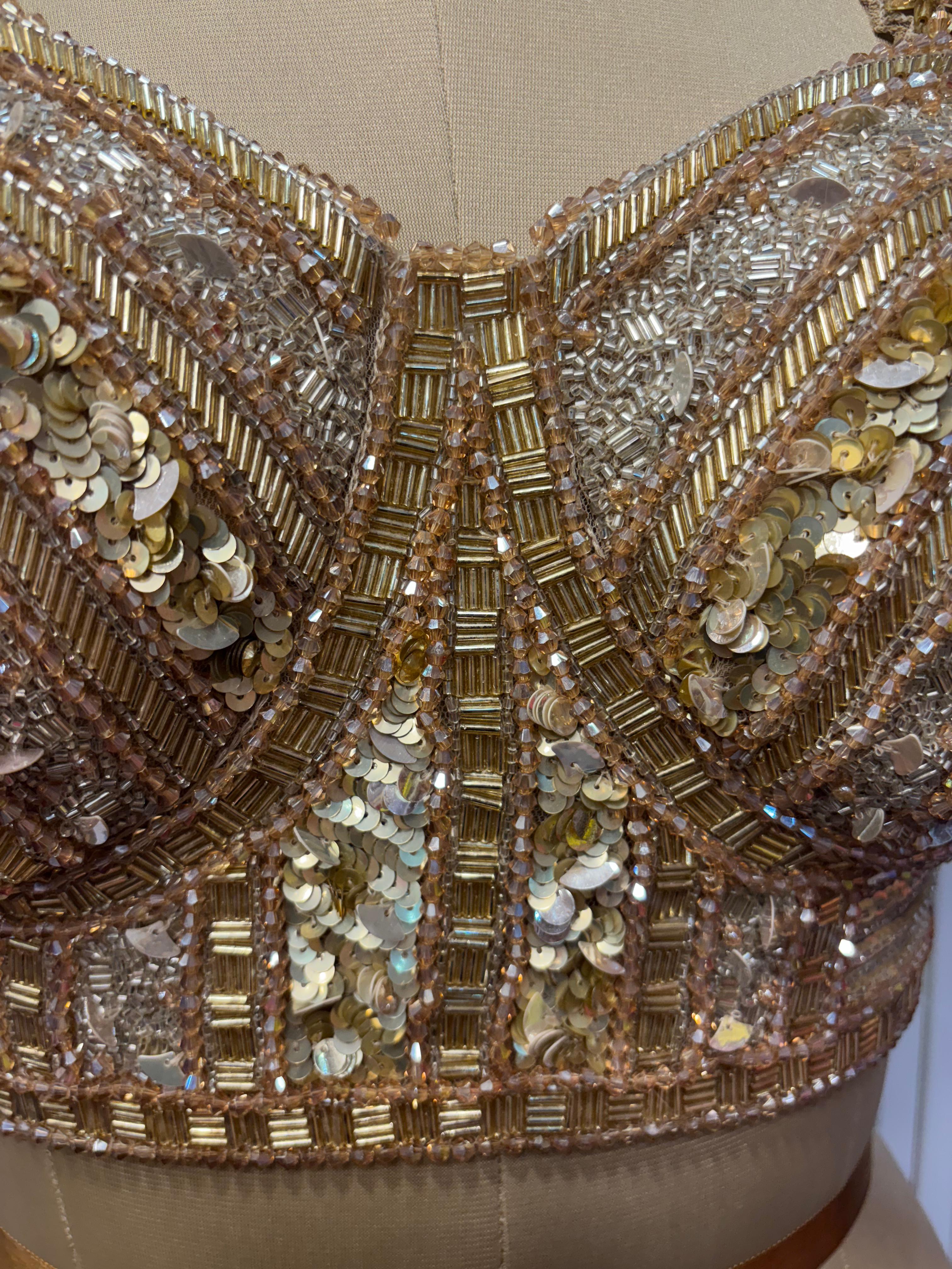 Liquid Gold Sculptural Blouse