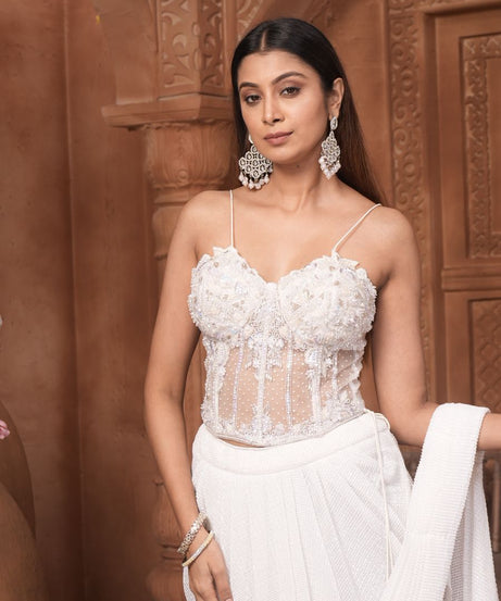 The Ivory Seraphina Saree Set
