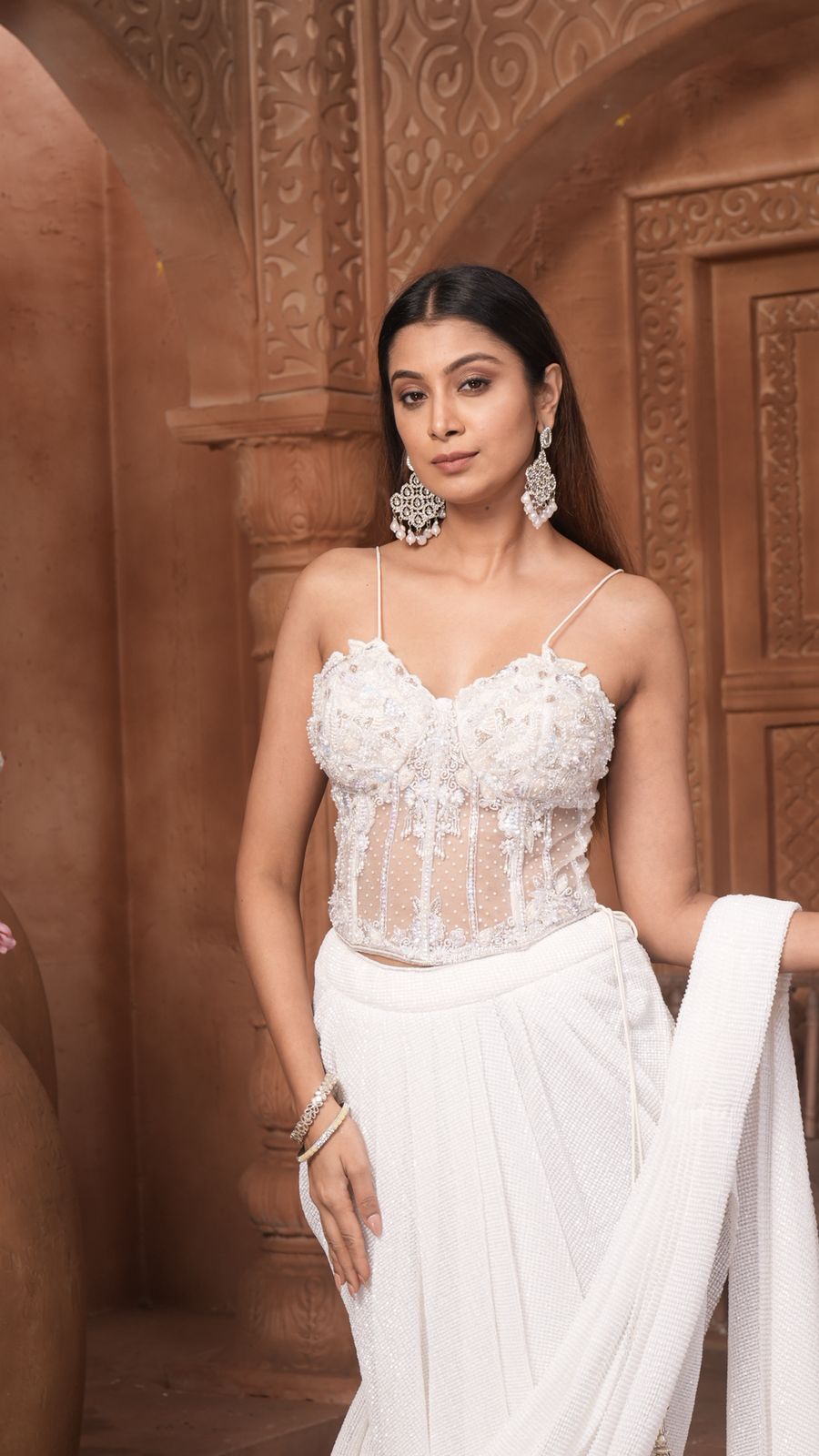 The Ivory Seraphina Saree Set