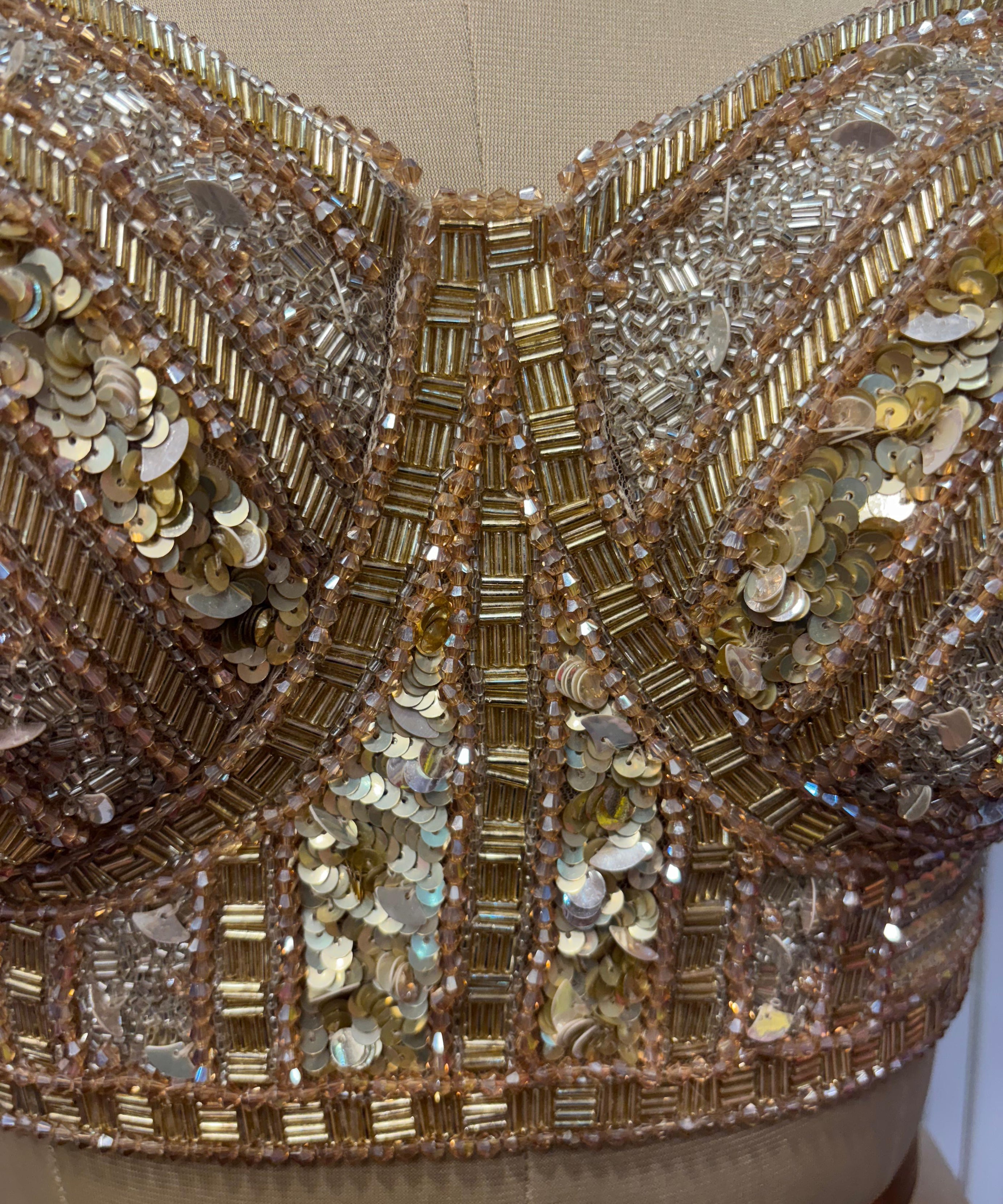 Liquid Gold Sculptural Blouse